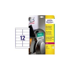 Avery Self-Adhesive Label Rounded